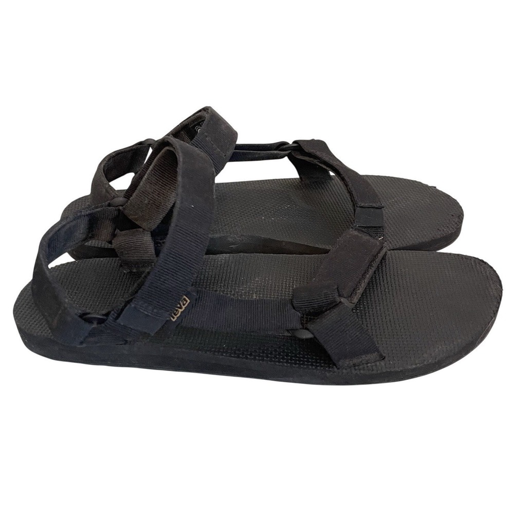Teva Men's 12 Sport Sandals Black Foam Adjustable Strap Water Shoe Boat Beach